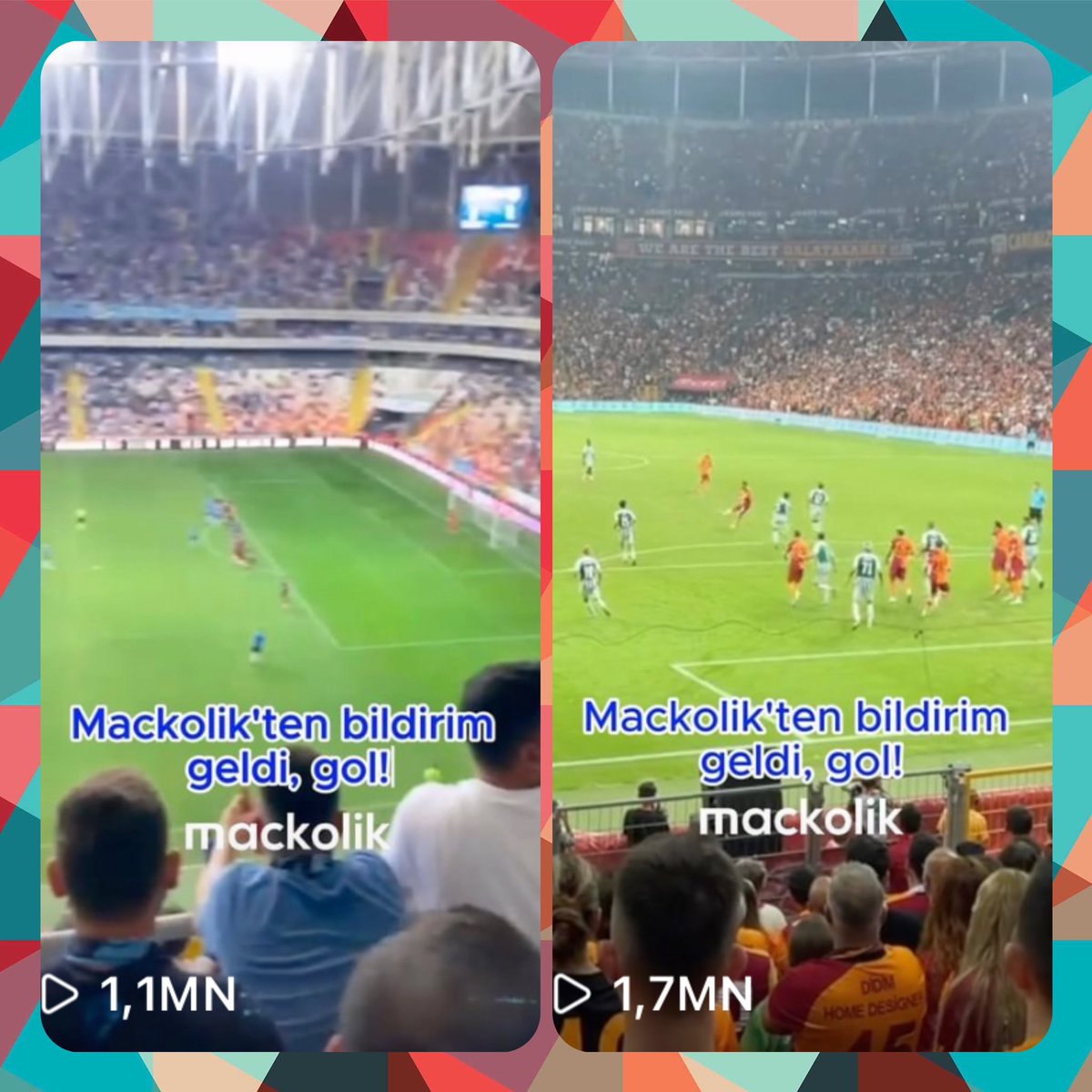 “𝐌𝐚𝐜𝐤𝐨𝐥𝐢𝐤’𝐭𝐞𝐧 𝐛𝐢𝐥𝐝𝐢𝐫𝐢𝐦 𝐠𝐞𝐥𝐝𝐢, 𝐠𝐨𝐥!”

Kullanıcılarımızın gönderdiği içerikler sosyal medya hesaplarımızda milyon izlenmeleri aşıyor.

“Stadyumda maç izlerken bile bildirim önce geliyor” söyleminin user generated content’e dönüşümü.

<a href="/mackolik/">mackolik</a> 📲💙