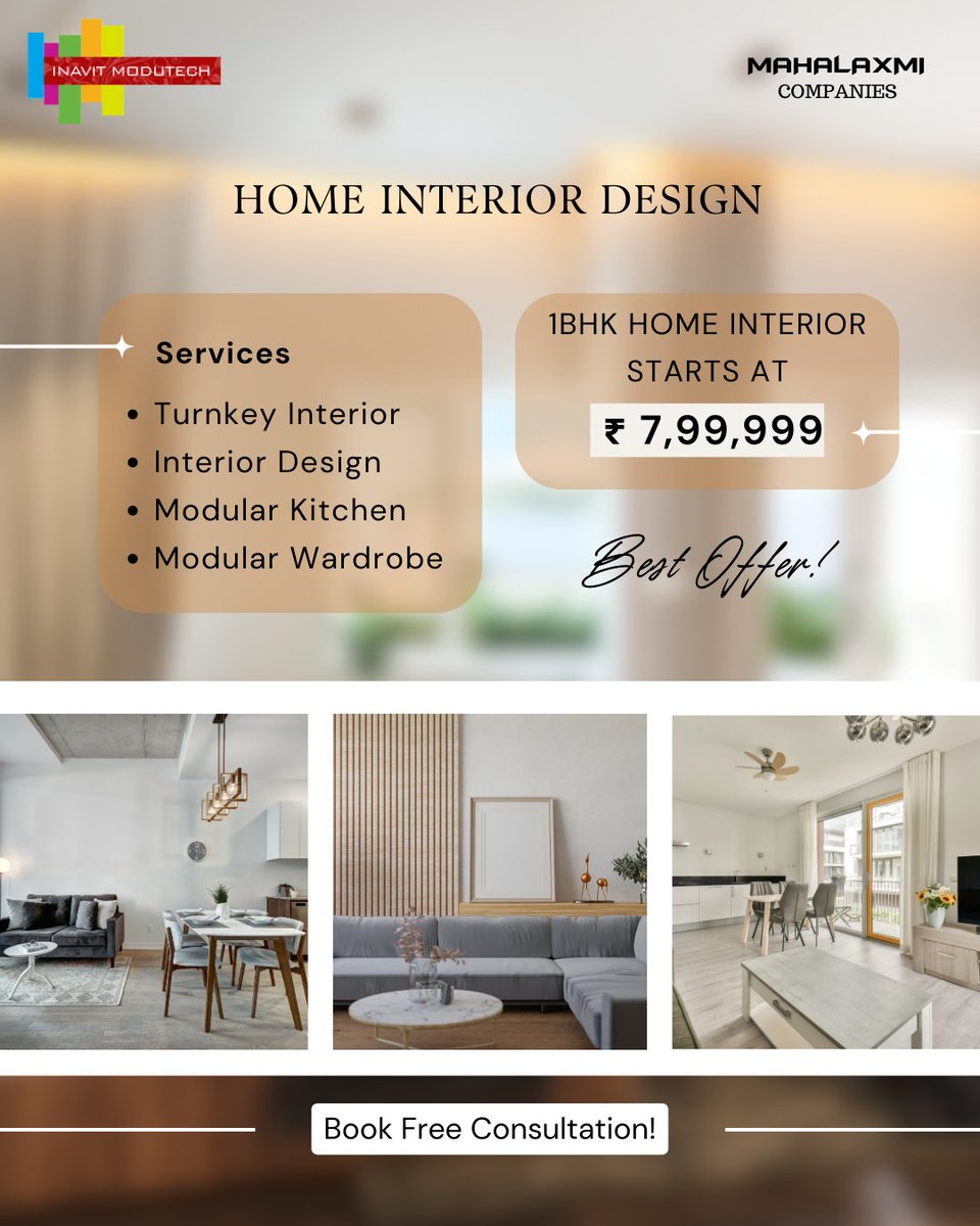 InavitModutech's tweet image. 1BHK Home 🏠 Interior 
Inavit Modutech Pvt. Ltd.

By Akhilesh Agrwal and Yogesh Agrwal
Book free consultation!
7039473315

#InavitModutech
#1bhkinteriors #1bhkhomes #1bhkhomeinterior  #mumbaiinteriors #Mumbai #mumbaithings #MumbaiMeriJaan #mumbai #thanecity #Maharashtra