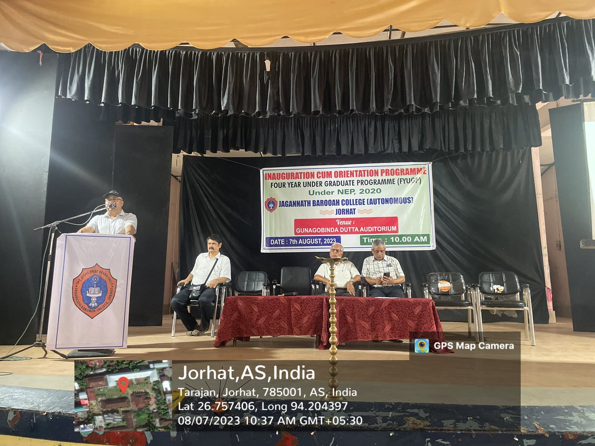 JBUniversityJRH's tweet photo. Inaugural Ceremony of Four Year UnderGraduate Program (FYUGP) under National Education Policy, 2020 for the academic session 2023-24 at Jagannath Barooah College (Autonomous).
@ranojpeguassam @himantabiswa https://t.co/eCTq6syQFt