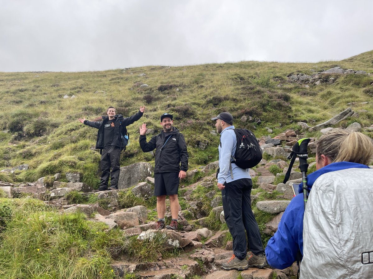drpgroup's tweet image. Last week, some of our brave team members joined forces with Salesforce and Jaguar Land Rover to embark on a 23-mile hike, climbing the three highest peaks of Scotland, England and Wales 🙌

Fundraising to support Mind, the team did incredibly well!

#CreativeComms #TheThreePeaks