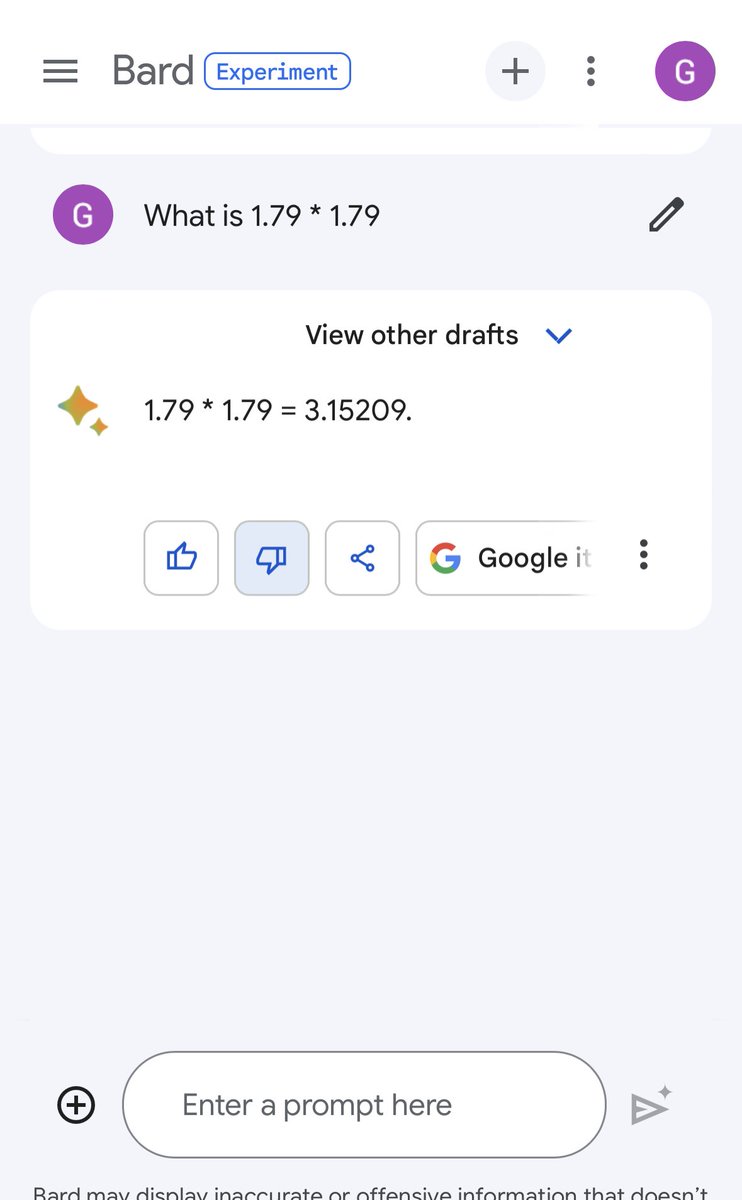 GunjanShukla80's tweet image. For all of you getting blown away by ChatGPT, Bard etc. All that you get from BOTs isn’t factual. #bardfail