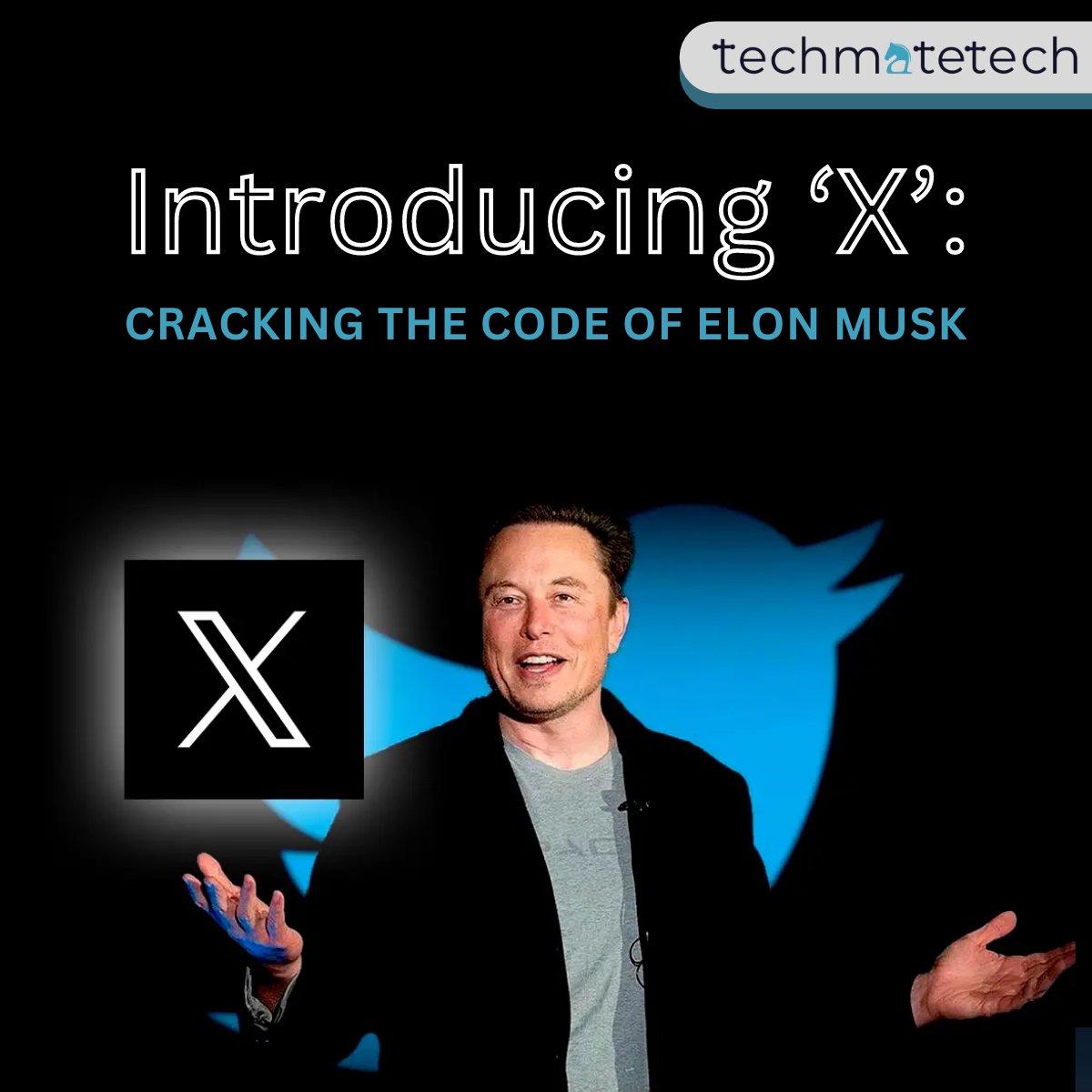 _techmatetech_'s tweet photo. Discover how Musk's innovative mindset and daring vision are set to reshape the digital landscape and redefine our online interactions.

#twitter #elonmusk #xlogo #twitterupdate #socialmediaplatform #techmatetech https://t.co/T2Bar2fwuC