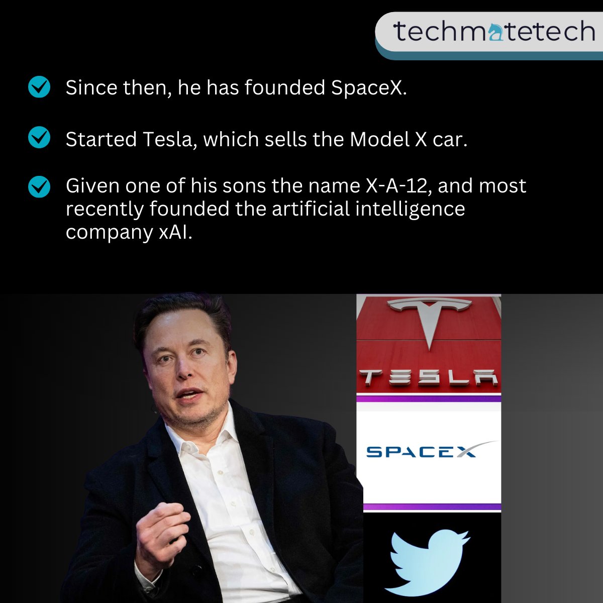 _techmatetech_'s tweet photo. Discover how Musk's innovative mindset and daring vision are set to reshape the digital landscape and redefine our online interactions.

#twitter #elonmusk #xlogo #twitterupdate #socialmediaplatform #techmatetech https://t.co/T2Bar2fwuC