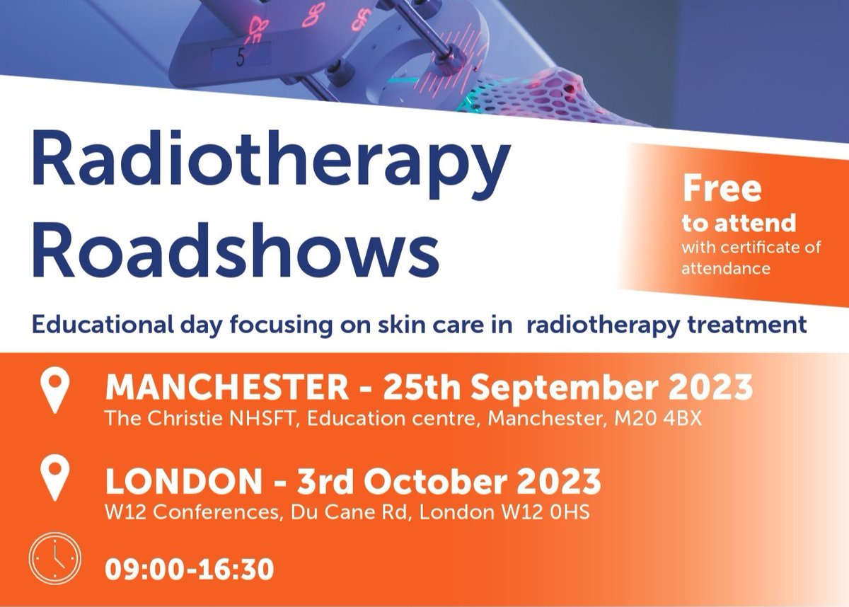 FlenHealth's tweet photo. 💡Do not miss our Radiotherapy Roadshow, FREE events with certificate of attendance designed to provide you with valuable education! 
 
Secure your spot now! 
https://t.co/bPLPbPRQKF

#RadiotherapyRoadshow #FlamigelRT #Radiotherapy #FlenHealth https://t.co/Vlqfhh2Ubb