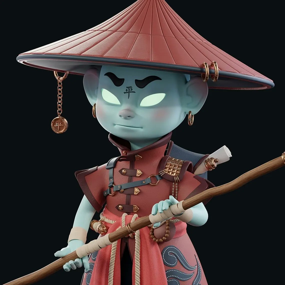 Samurai ⛩ 3D art 
#3D #samurai #3dartist #Warrior #3dillustration