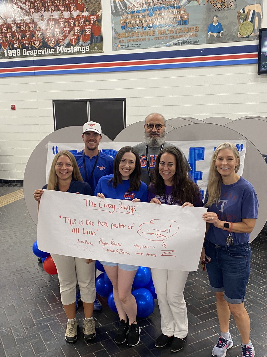 “The Crazy ‘Stangs” - Love this new GHS team of mine <a href="/Grapevine_HS/">Grapevine High School</a> #GHSMustangsForever