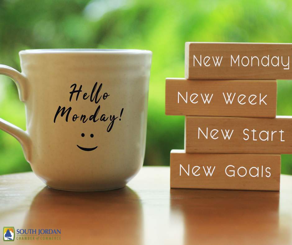 SJCofCommerce's tweet photo. Happy Monday! Here's to a great week with a new start and new goals! #happymonday #haveagreatweek #startingoffright https://t.co/8JRvXk5CSQ