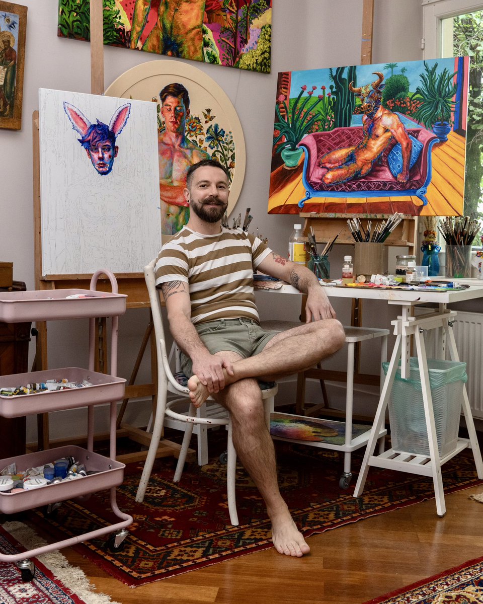 OBalbyshev's tweet photo. Working day in the studio
#queerart #gayartwork #gayculture #gayerotica #gayartist #gayhunk #gayportrait #artgay #beautifulman #hunkgay #maleart #homoerotic #gayart #homoart #malenude #maleportrait #malebeauty #malebody #beautifulguy #workingartist #malefigure #ukrainianartist https://t.co/a4fqUROea4