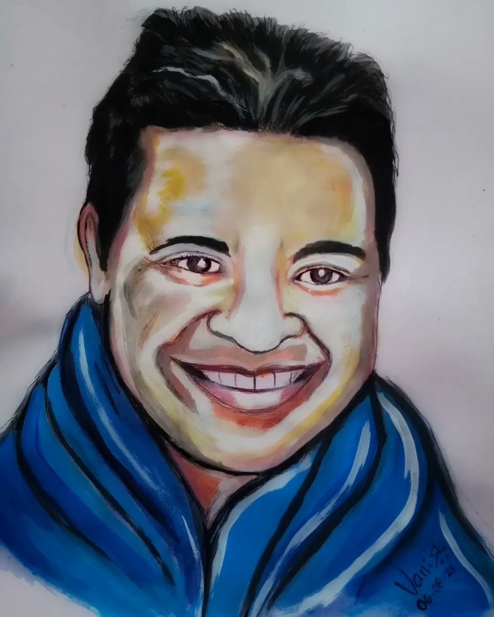 VANILEIBYRIVAS's tweet photo. Hoy te toco a ti mi estimado Ivan Retrato Masculino, técnica Mixta/ acuarelas sobre cartulina algún día pintare sobre los lienzos ecológicos que vas a inventar
#vanileibyrivas 
#vaniaki
#acuarelas
#artevidaysentidomotivanmiesperitucreador https://t.co/gPUNJ9wcrX