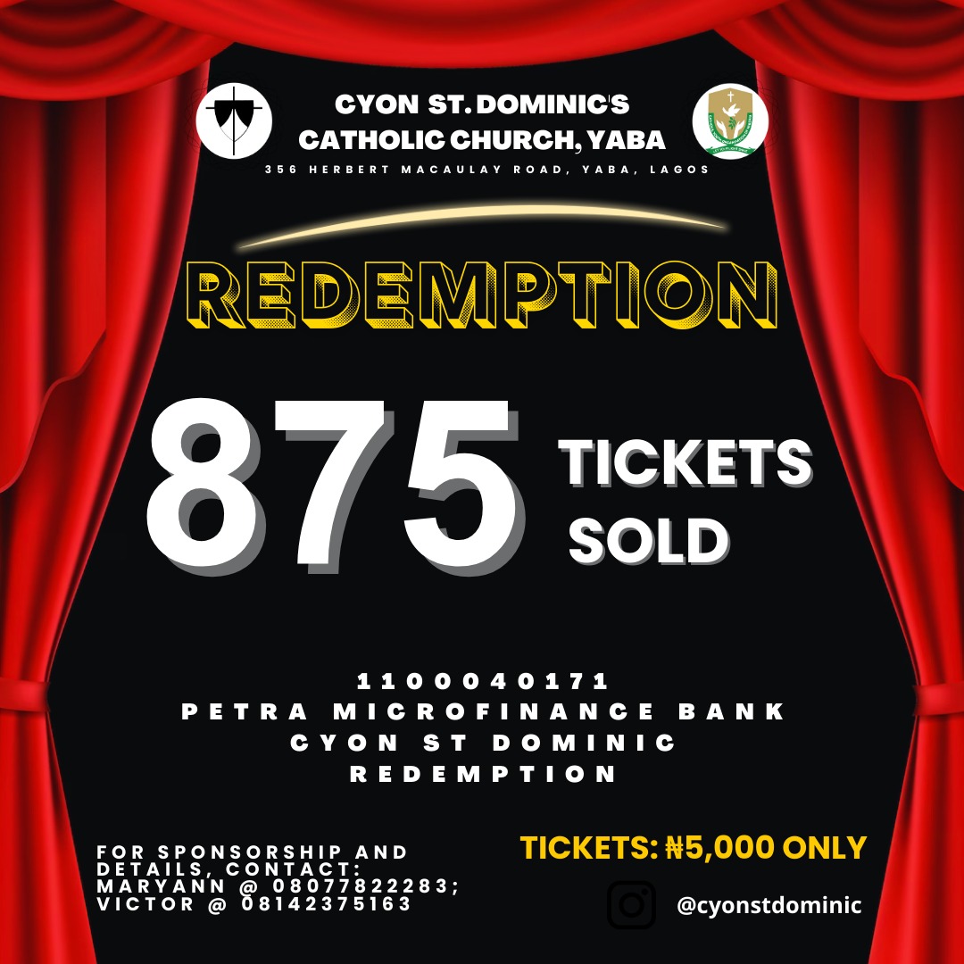 CYONStDominic's tweet photo. Where we are (875) vs where we want to be (over 1000).
Thank you all for your support so far!
You can still get your tickets at N5,000
Kindly make payments to:
1100040171
CYON ST DOMINIC
Petra Microfinance Bank.
#RedemptionForBright #MakeADifference https://t.co/k1dQp6a9vP