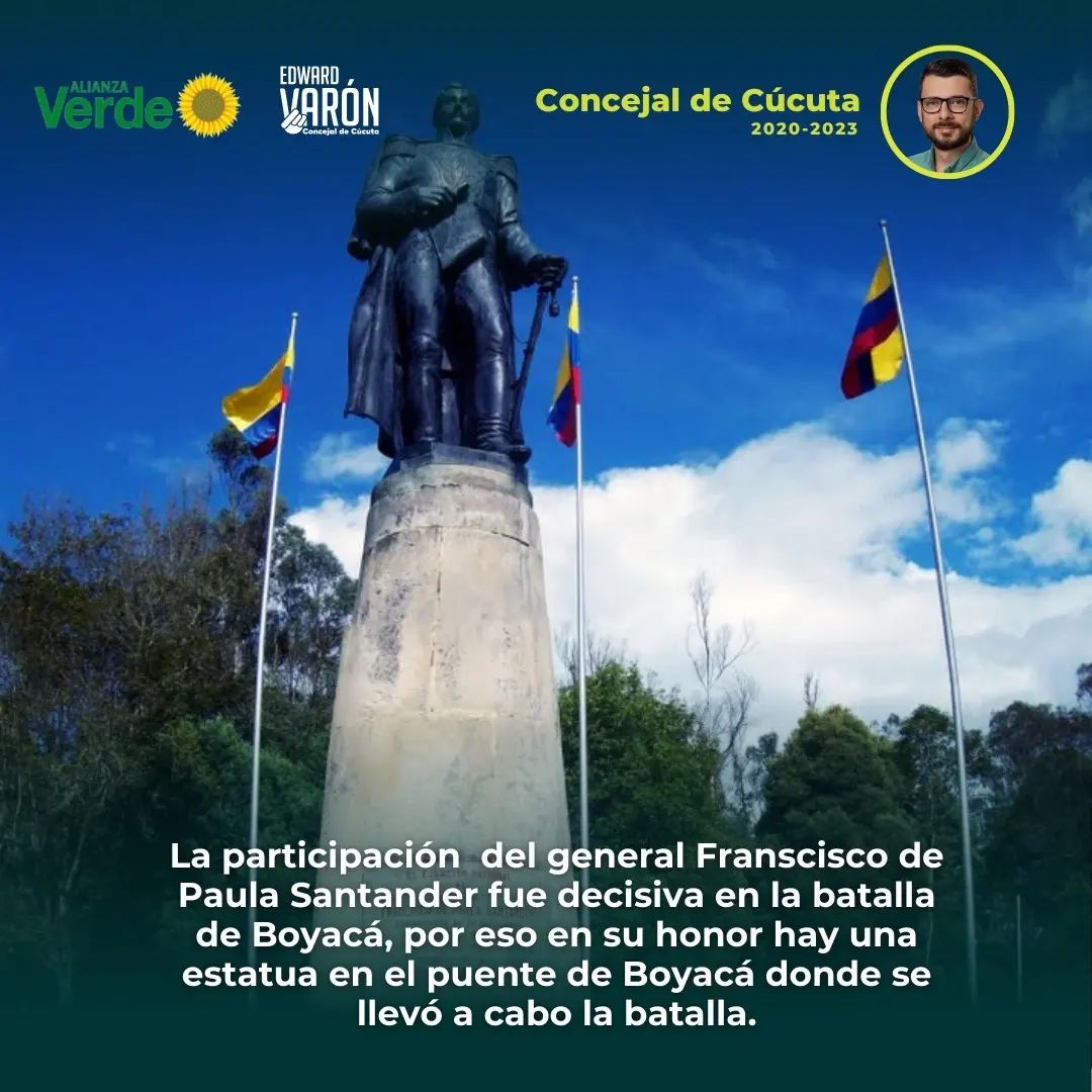 EdwardVaronF's tweet photo. Hoy rendimos homenaje a la conmemoración de la batalla de Boyará librada el 07 de agosto de 1819, una oportunidad para recordar con orgullo la tenacidad con la que los próceres lucharon por nuestra libertad.📷📷📷

#CreemosEnCúcuta
#Cúcuta300Años
#BatallaDeBoyacá https://t.co/4r2Z9GDKBG