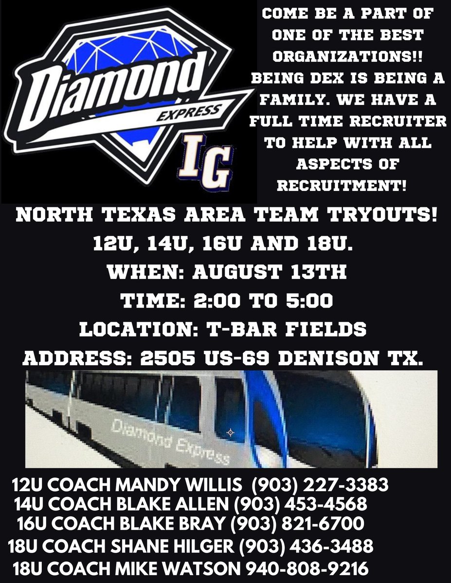 This Sunday come and see what this great organization is about. All positions available!