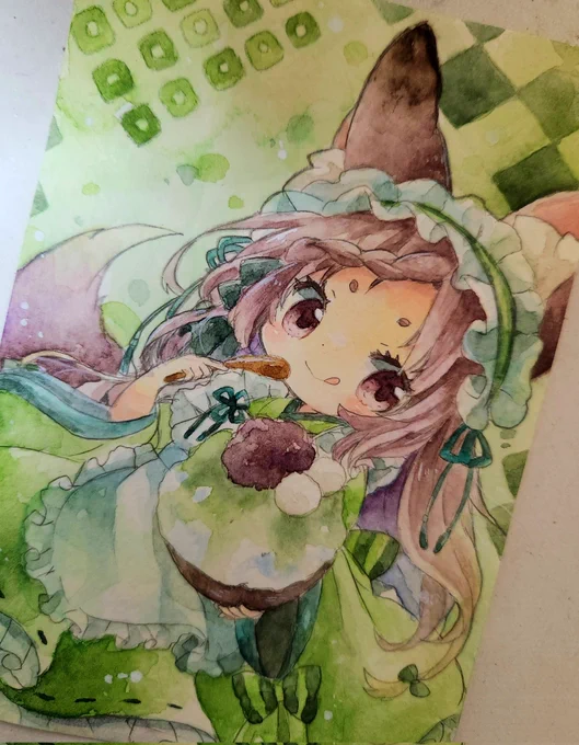 創作っ狐の茶々塗れた。