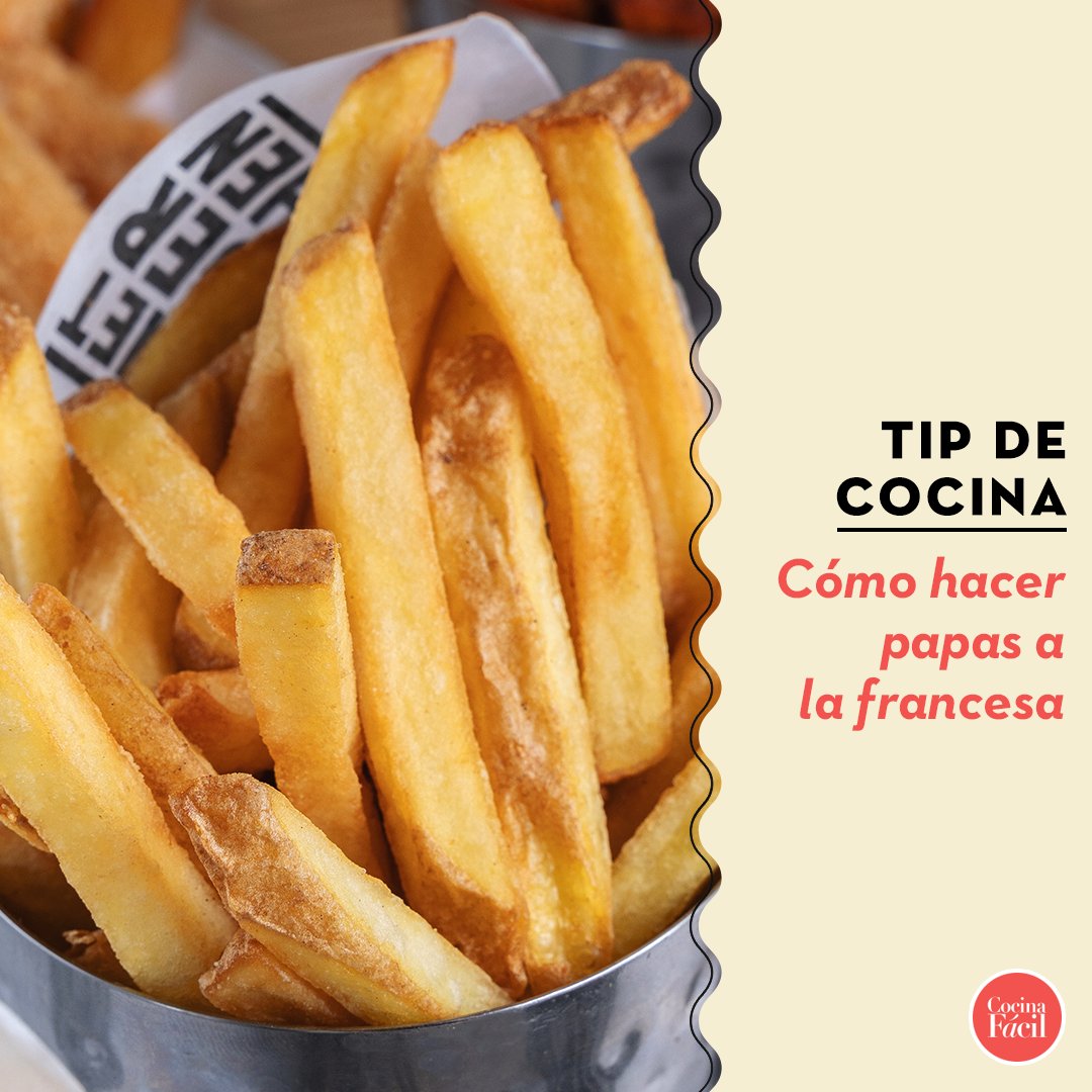 cocina_facil_mx's tweet photo. ¿Sabías que existe una manera súper sencilla de lograr que tus papas a la francesa queden como las de un profesional? 🍟✨👌🏻

#CocinaFácil https://t.co/CaaZu2LNXC