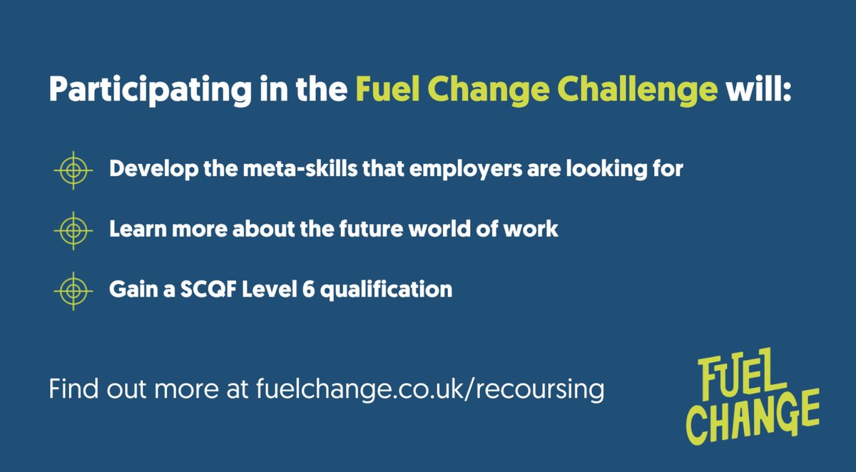 Not settled on your timetable for next year and looking for a great opportunity to develop your skills? Why not join our Fuel Change class?!

See MrsF for more information or visit- fuelchange.co.uk/education-faq/