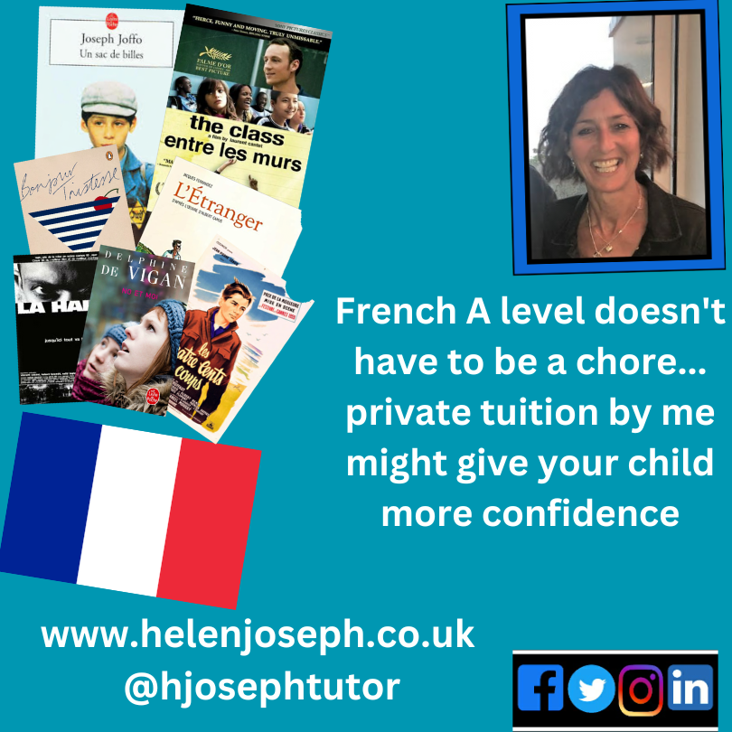 Is your child going to be studying #FrenchAlevel next term? Do you want them to be ahead of the game? Then think about some #individualtuition to help them? Visit my website to find out more #Frenchsetbooks #BonjourTristess #Frenchliterature #Frenchlanguage #Privatetuition