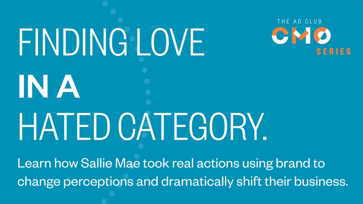 theadclub's tweet photo. Brian Babineau, Chief Brand Officer, will share the business transformation @SallieMae has undergone using branding as the main component – including C-Suite Support &amp; building a content system. Learn more &amp; register at: https://t.co/l9nyoj3tsI https://t.co/PgUk29XQWr
