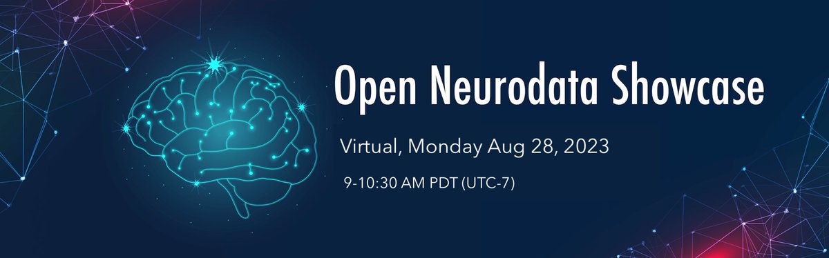 CatalystNeuro (@catalystneuro) on Twitter photo 📢 Open Neurodata Showcase 2023
Free Virtual, Monday Aug 28, 9-10:30am PDT
🤝 Meet the contributors behind the open datasets in <a href="/DANDIarchive/">DANDI Project</a> and explore virtual posters in <a href="/gather_town/">Gather 🍇</a>.
💡 Engage in discussions, share your projects
🔗 Event website: neurodatawithoutborders.github.io/nwb_hackathons… 📢 Open Neurodata Showcase 2023
Free Virtual, Monday Aug 28, 9-10:30am PDT
🤝 Meet the contributors behind the open datasets in <a href="/DANDIarchive/">DANDI Project</a> and explore virtual posters in <a href="/gather_town/">Gather 🍇</a>.
💡 Engage in discussions, share your projects
🔗 Event website: neurodatawithoutborders.github.io/nwb_hackathons…