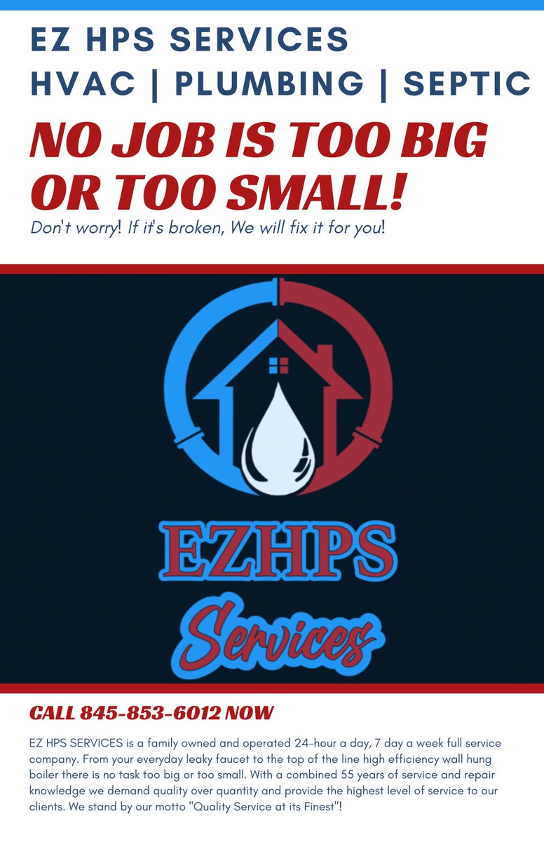 #plumbing
#HVAC
#septic
#WATERFILTRATION
#hudsonvalley
#thinklocalfirst
#ulstercountyny
#family
#UlsterChamber