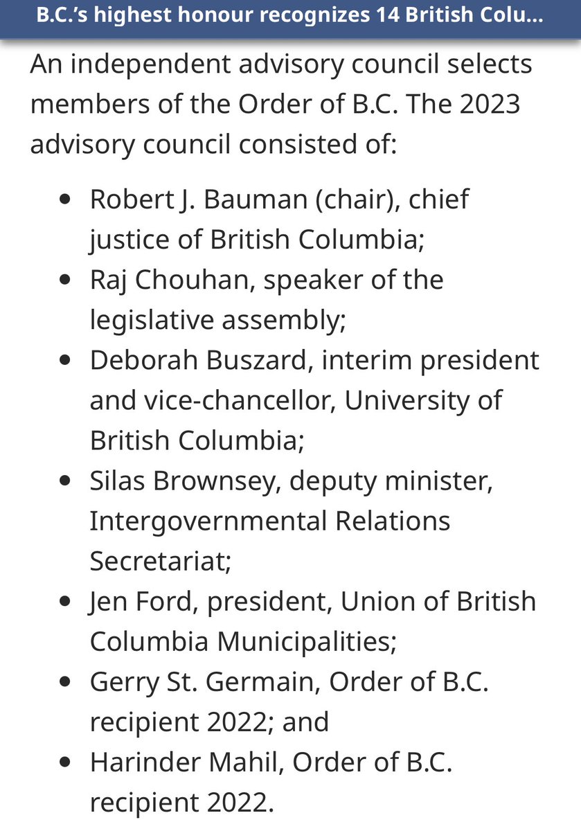 bobmackin's tweet photo. Penny Ballem detests media and loathes freedom of information, which made her a fine fit with Vision Vancouver and the NDP. The NDP speaker, the head of the university in David Eby’s riding and one of Eby’s deputy ministers helped choose the 2023 #OrderofBC recipients. #bcpoli https://t.co/Cmdw8PMX1J
