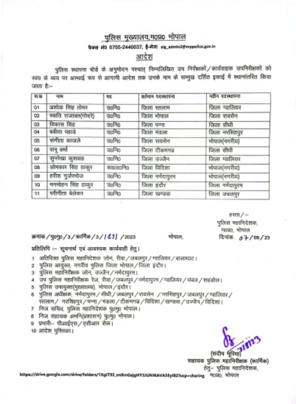 TheSootr's tweet image. @MP 49 सब इंस्पेक्टर्स के तबादले। पूरी सूची देखें…
.
.
#MadhyaPradesh #MPPOLICE #mptransfer 
#MPPoliceTransfer #Transfers  #TheSootr #TheSootrDigital #हम_सिर्फ_भगवान_से_डरते_हैं