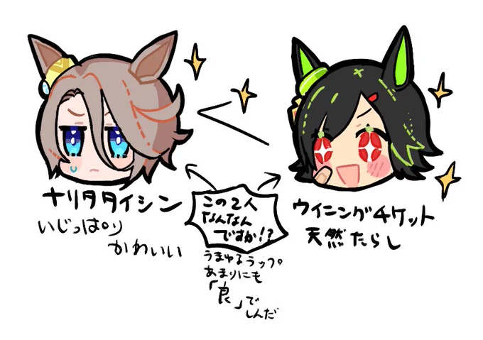 タイチケタイがかわいいとおもった落書き