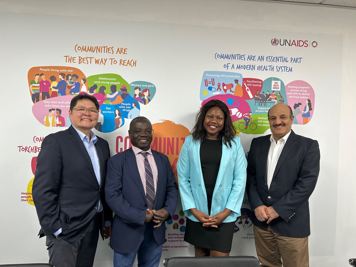 <a href="/UNNamibia/">United Nations in Namibia</a> received a delegation from <a href="/unicef_aids/">UNICEF HIV & AIDS</a> .<a href="/WHOAFRO/">WHO African Region</a> and <a href="/UNAIDS_ESA/">UNAIDS Eastern & Southern Africa</a> to validate the Government of Namibia 🇳🇦 ‘s path to eliminate vertical transmission of HIV by 2030.

#ThePathToEndAIDS