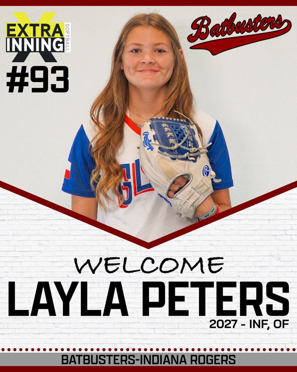 💥Roster Alert💥 Batbusters -Rogers would like to welcome #4 Layla Peters to our 23-24 Roster. @laylapeters09