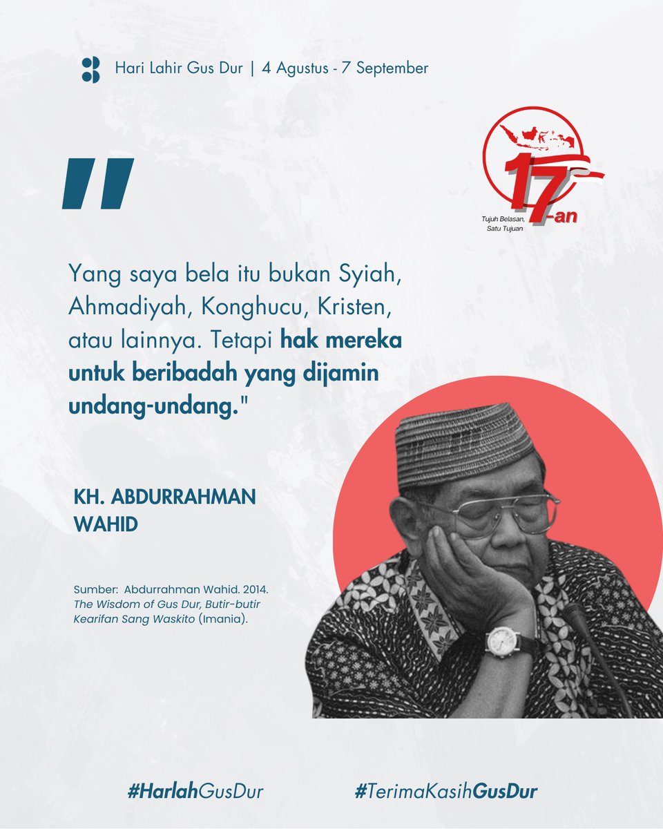 #HarlahGusDur #TerimaKasihGusDur