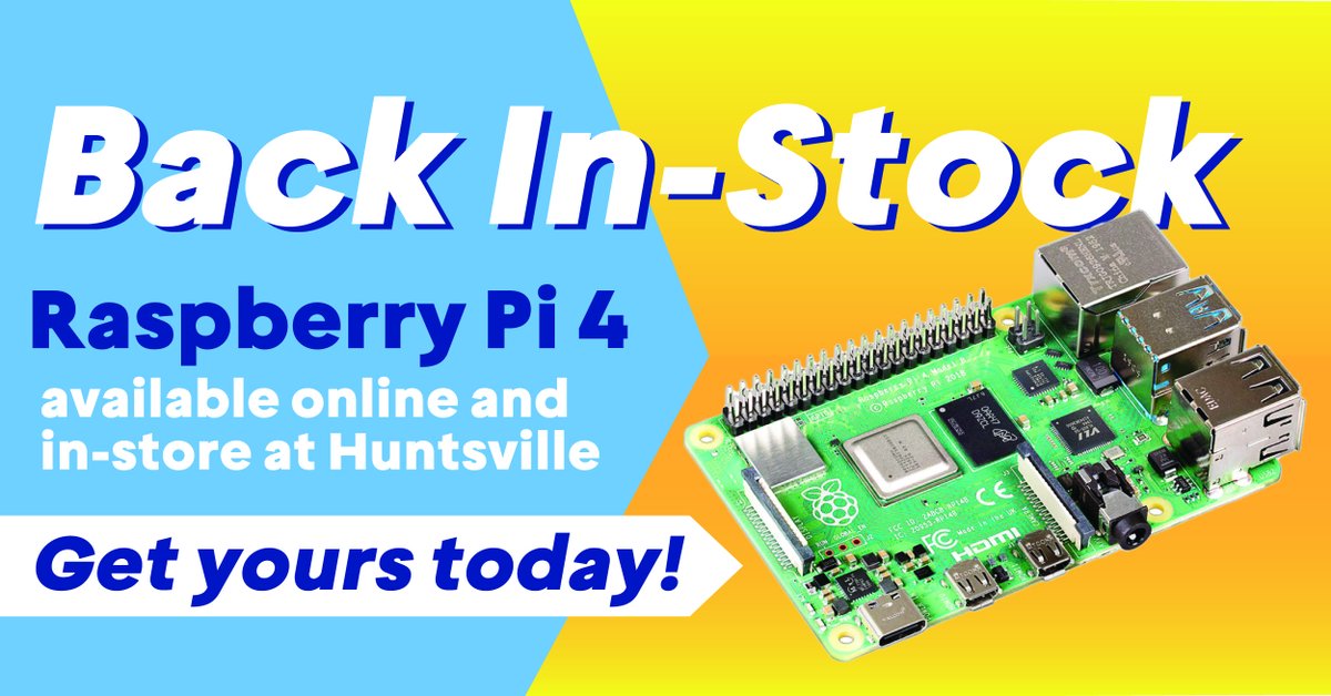 gigaparts's tweet image. 🎉🍇 Back in Stock Alert: Raspberry Pi 4 is HERE!
🏃♂️🏃♀️ Hurry! This little tech wonder is in high demand and selling like hotcakes!
SHOP > gigaparts.com/raspberry-pi-4…
#RaspberryPi4 #BackInStock #TechGuru #DIYProjects #CodingFun