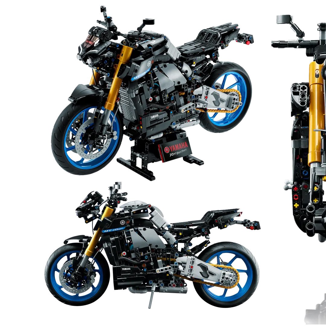 moto_future's tweet photo. It’s not electric, but it does have a three speed transmission and releases no carbon emissions! 

LEGO have unveiled their new Yamaha MT-10 retailing at £199.99, perfect for the hobby cave! https://t.co/VDjYLhOa3C