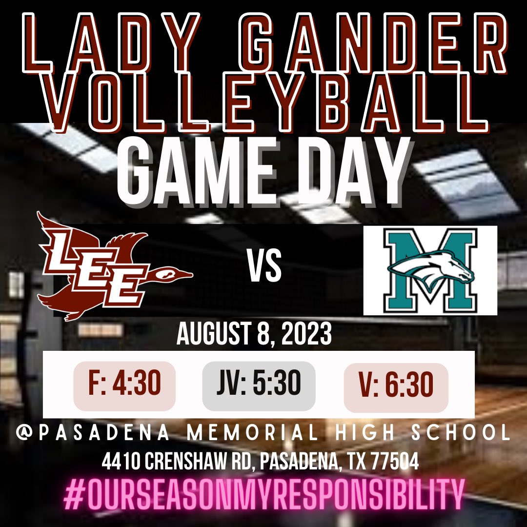 First game of the season! Can’t wait to see our Lady Ganders in action!! Start unknown, Finish unforgettable 🏐 #OurSeasonMyResponsibility