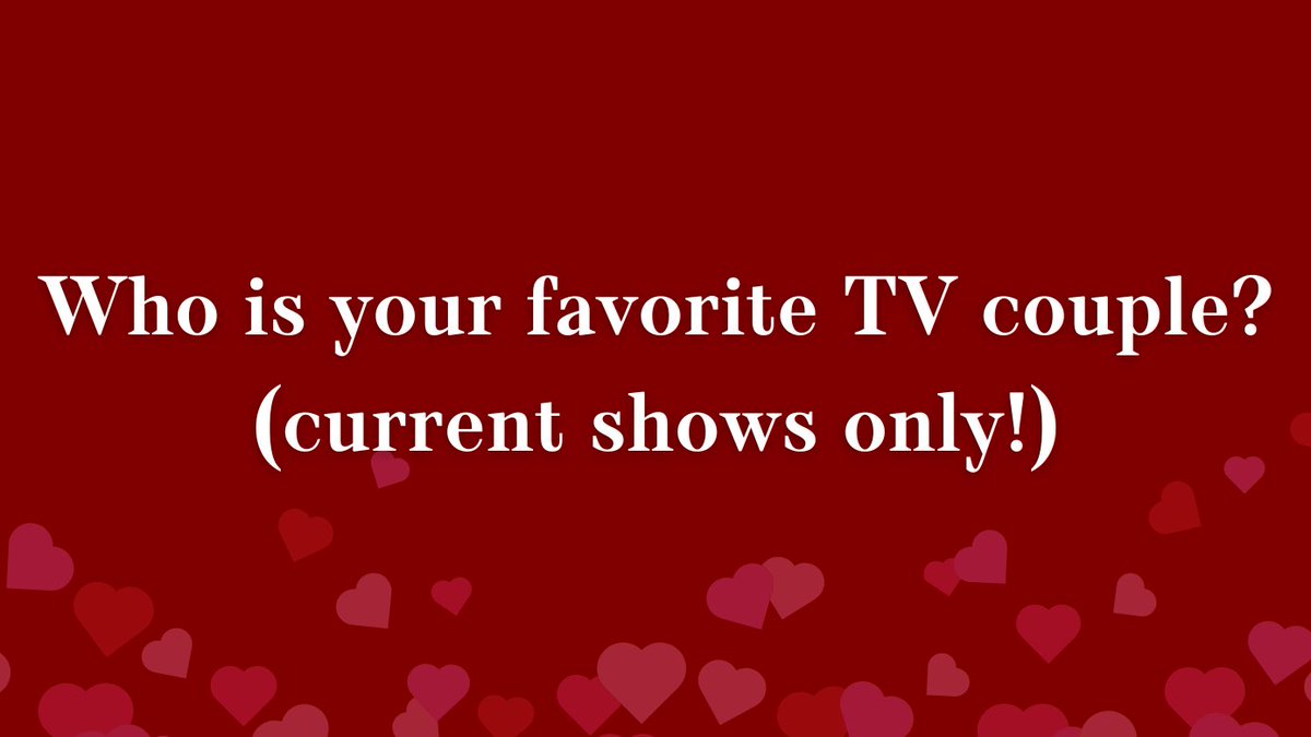 TellTaleTV_'s tweet photo. Who is the best TV couple from the past year? ❤️ Tell us your favorite in the comments below and we may use your suggestions in this year’s #BattleOfTheShips poll! (Current shows and current characters only!)
If applicable, use the couple’s hashtag in your response. https://t.co/7oLqg49qlE
