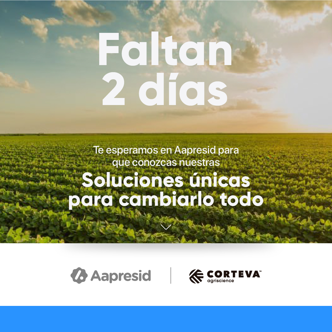 CortevaARG's tweet photo. En solo dos días nos encontramos en Rosario para un nuevo evento: el Congreso @aapresid.

¿Querés descubrir qué nos hace únicos? ¡No te lo pierdas! 🙌

🗓️ 9, 10 y 11 de agosto.
📍 Salón Metropolitano, Rosario.
#CongresoC #CongresoAapresid2023 https://t.co/nkec7798f0