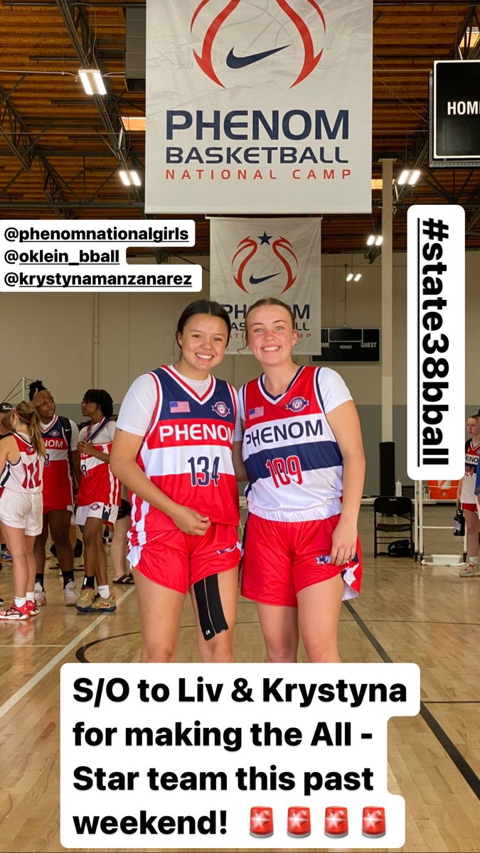 Two State 38 girls making the All-Star team this past weekend out in Cali. Way to represent yourselves while also putting on for the State of Colorado! 🫡🫡 . We are proud of you two! <a href="/oliviaklein2025/">Olivia Klein</a> <a href="/KrystynaLaRae/">Krystyna LaRae Manzanarez</a> #state38bball