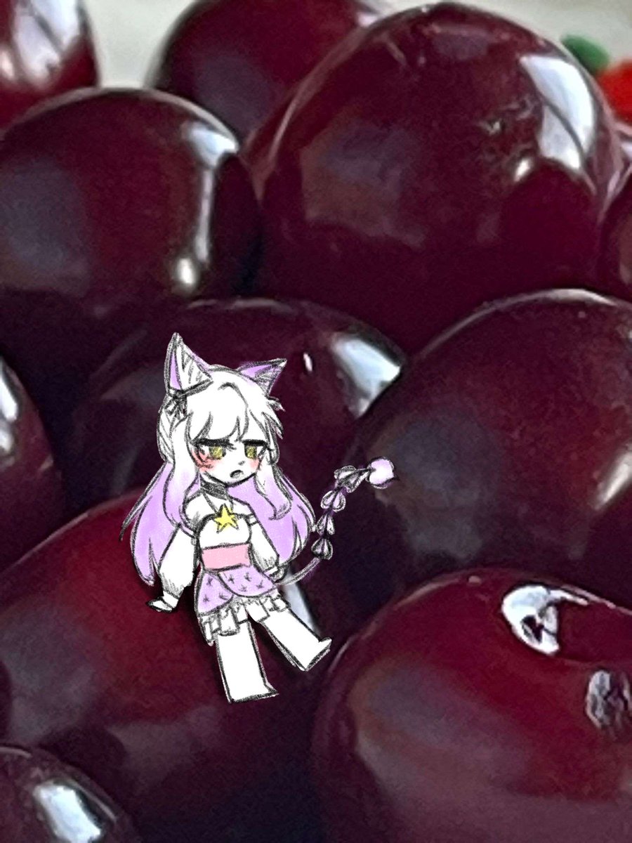 SomePinkStars's tweet image. Frische Kirschen aus dem Garten &amp;gt;w&amp;lt;🍒✨💖💫 

Habt ihr auch eine Lieblingsfrucht? :0