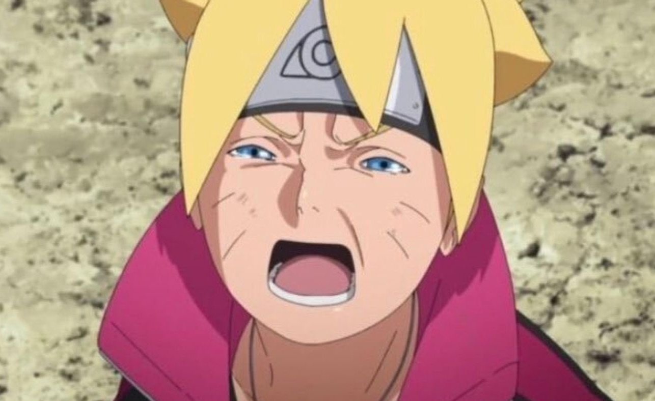 Stormy💫 on X: This random Boruto crying scene from a filler episode is  more iconic than gear 5 😭  / X