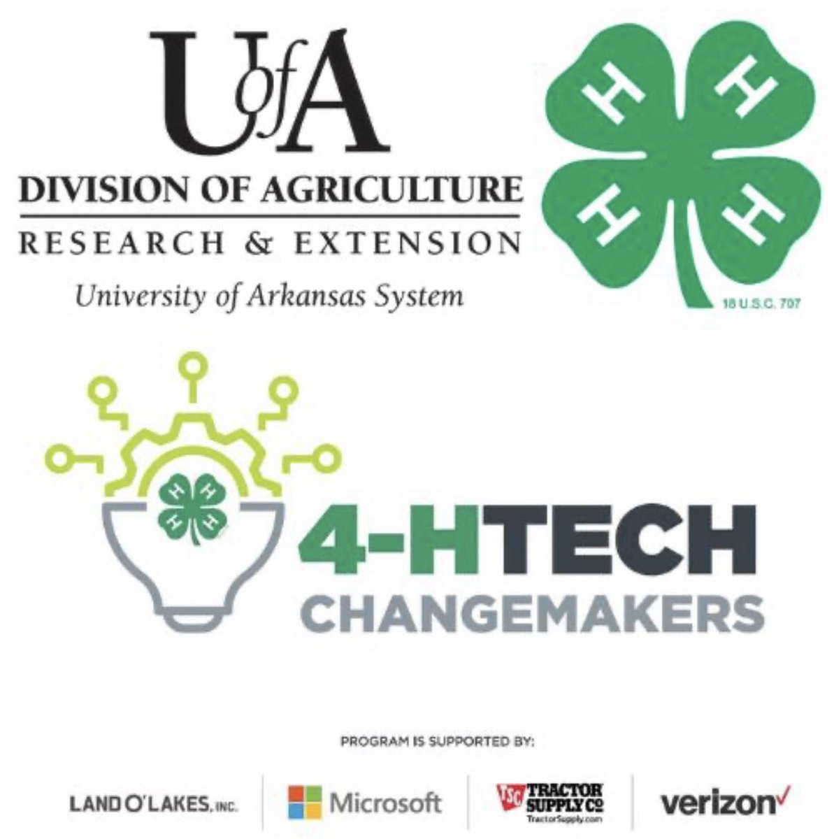 AR goes back to school next week! This week, we’ll highlight broadband initiatives in education making an impact!

<a href="/AginArk/">UA System Div of Ag</a>’s 4-H Tech Changemakers program teaches digital skills to adults in local communities across 10 counties in AR. Learn more here: 4h.uada.edu/programs/scien…