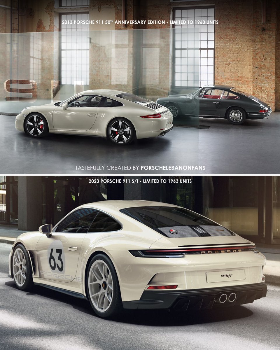 PlfFans's tweet image. 🤔 2013 911 50th Anniversary Edition or 911 60th Anniversary Edition?

Geyser Grey Metallic was among three standard colours on the 911 50th Anniversary Edition. The new 911 S/T comes in 8 different shades, and Geyser Grey Metallic (9G5) is a #PTS.

#Porsche #TimelessMachine