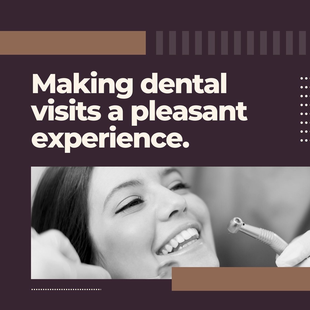 Our mission is to make dental visits a breeze, with top-notch care and a warm, welcoming environment. 😊 #DentalVisit #DentalCare #TopNotchCare #WelcomingEnvironment