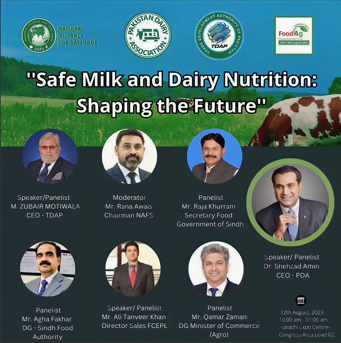NAFSFood's tweet photo. ''Future trading of milk and dairy products plays a significant role in meeting the increasing global demand for safe and nutritious food.''

JOIN US on 12 August,23. on seminar '' SAFE MILK AND DAIRY NUTRITION: SHAPING THE FUTURE'' at Expo Center Karachi – Congress Area Level 02 https://t.co/Iymuvjjoqp
