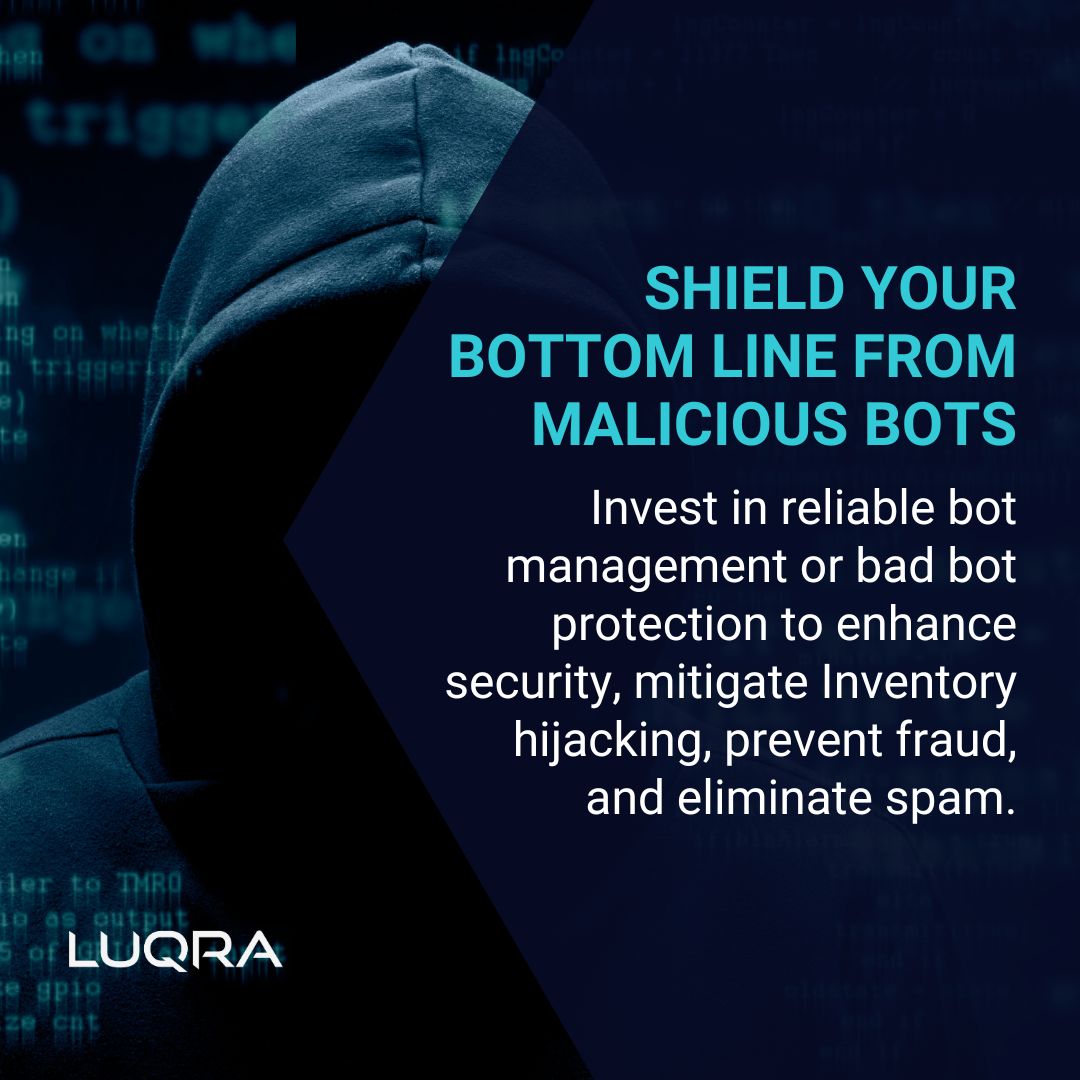 LuqraHQ's tweet image. 🔒 Did you know? Bots drive more than half of the web&apos;s activity. Don’t let them harm your e-commerce productivity! Invest in reliable bad bot protection today. #CyberSecurity #BotProtection #StaySafeOnline