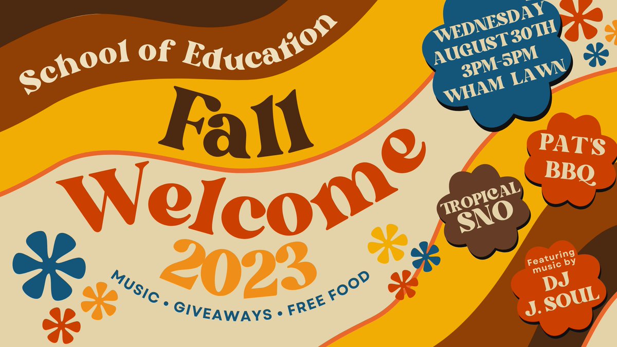 siu_soe's tweet image. Get ready to kick off the new academic year at the Fall Welcome event on Wednesday, 8/30, from 3 to 5 PM!

Join us for an afternoon of fun, free food, and awesome prizes. It's three weeks away, so mark your calendars and meet our incredible faculty, staff, and fellow students.