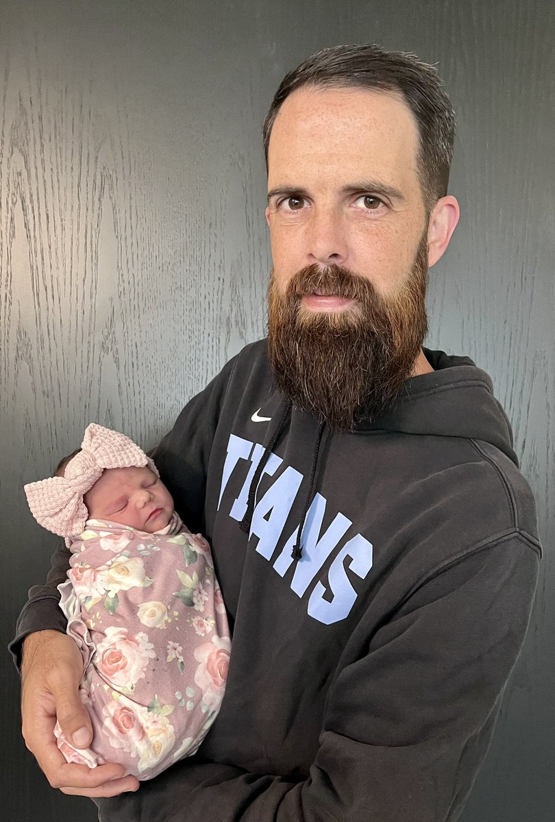 MLCHSBoysSoccer's tweet photo. Help us in welcoming the newest member of Titan Nation, Everlee Peace Johnson! #LetsGoTitans https://t.co/zQgk16jz0Z