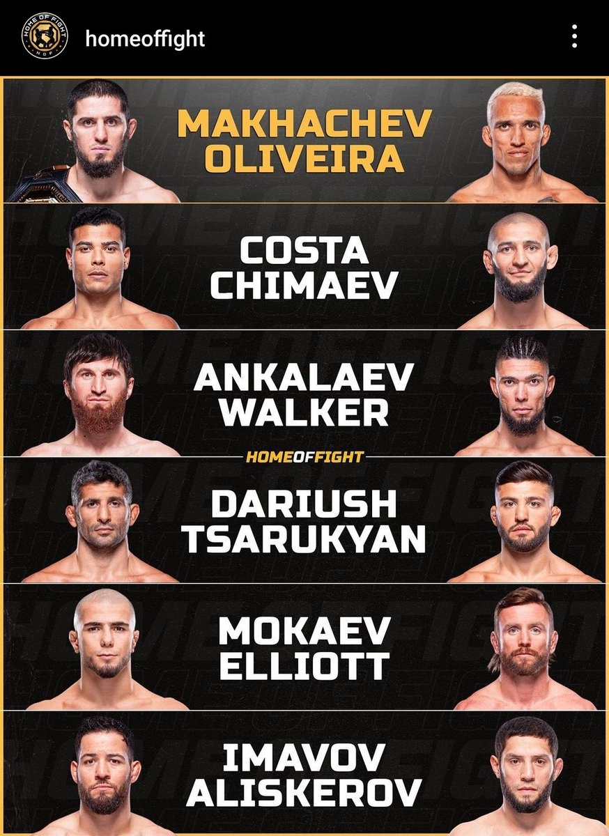 Sa_Gwang's tweet photo. UFC 294 is insanely stacked 🔥 https://t.co/hCag2ShVM6