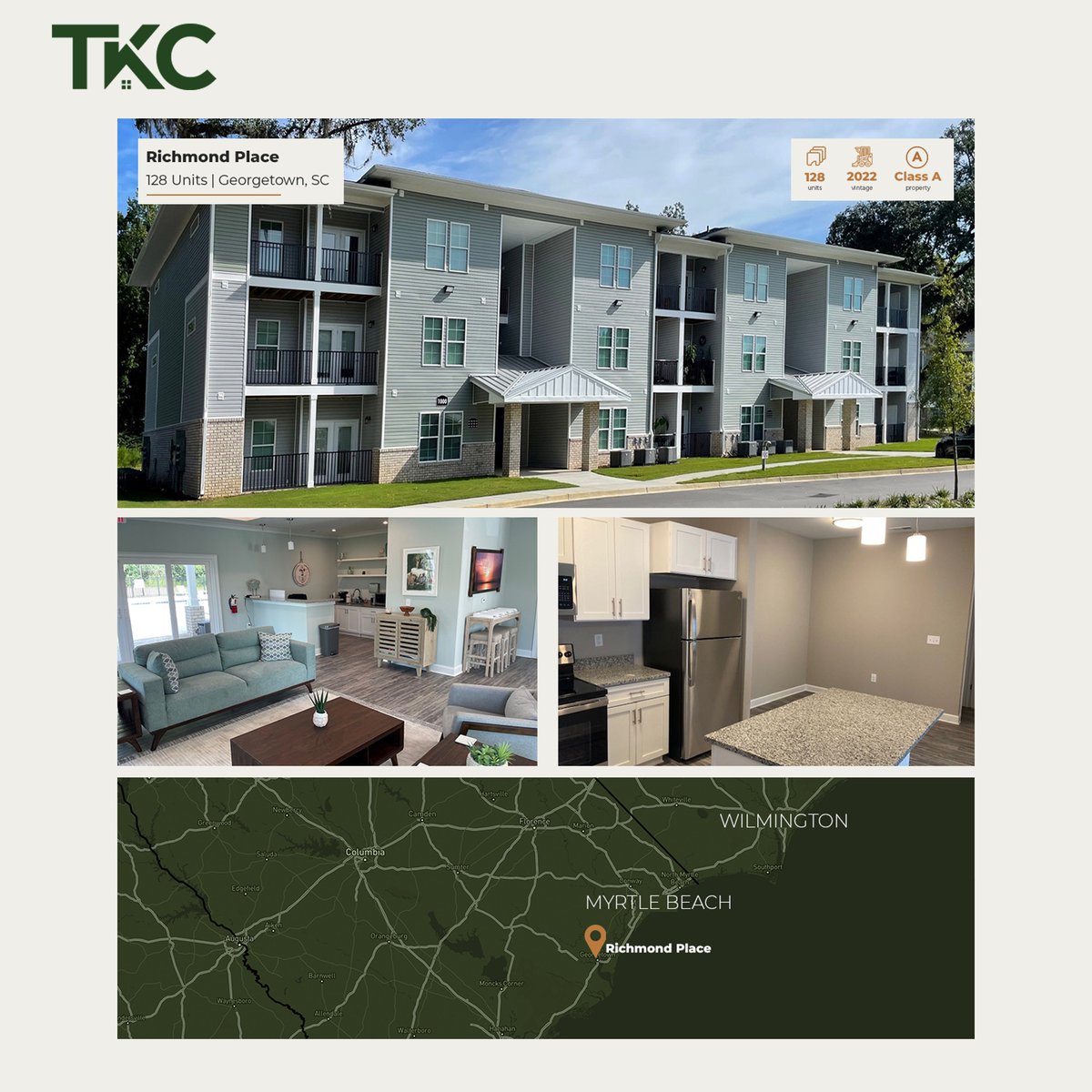 TKC Closing | Class A | 2022 Vintage | 128 Units | Georgetown, SC | We Sell Apartments | hubs.li/Q01-4Bgd0