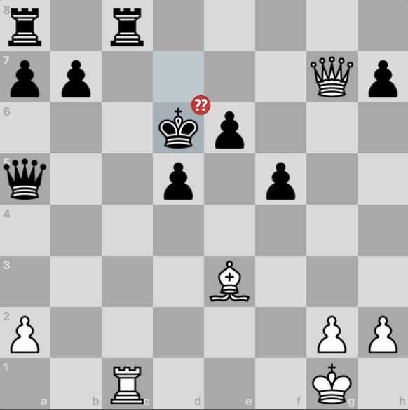 BlackpoolHQ's tweet photo. ♟️GUESS THE MOVE♟️
Black just played Kd6, leading to a forced checkmate in 5 moves... But BlackPool player Lordtic found the right winning sequence, can you?
#Chess #ChessRiddle #NFTGame https://t.co/0aLEHLlT8O