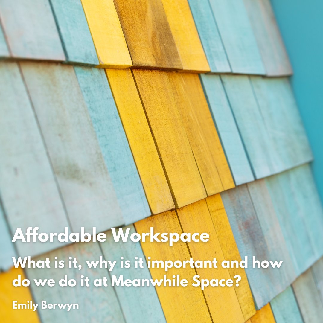 Affordable Workspace - What is it, why is it important and how do we do it at Meanwhile Space? Our Executive Director Emily Berwyn, took part in Avison Young’s seminar focused on affordable workspace and reflected on the insights shared on the day. meanwhilespace.com/affordablework…