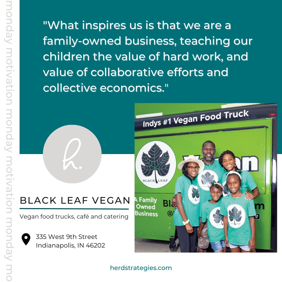 #HaveYouHerd: Black Leaf Vegan is a family-owned business that serves delicious vegan meals. Black Leaf has two working food trucks, a catering service, and a café in downtown Indianapolis. To plan your next visit, head to blackleafvegan.com. #BlackBusinessMonth