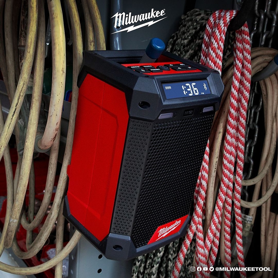 Delivers Unmatched Sound for its Size. M12™ Radio + Charger.